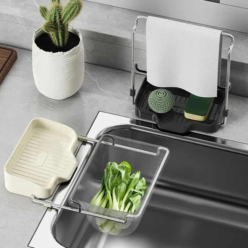 Kitchen Sink Strainer / Multi-Purpose Storage Tray